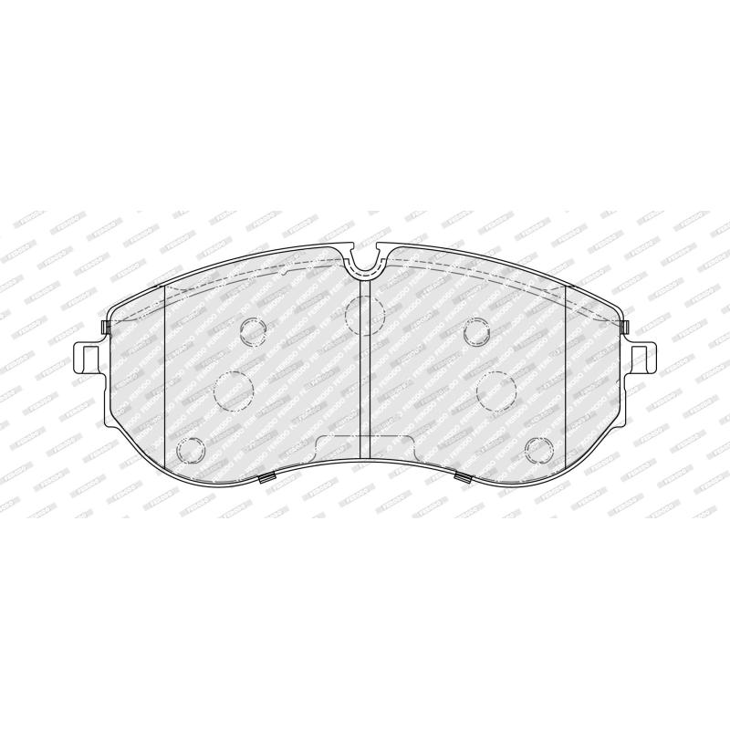 Jeu de 4 plaquettes de frein avant FERODO FDB5372 - Visuel 1