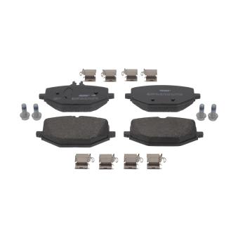 Jeu de 4 plaquettes de frein avant FERODO