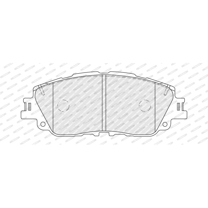 Jeu de 4 plaquettes de frein avant FERODO FDB5348 - Visuel 1