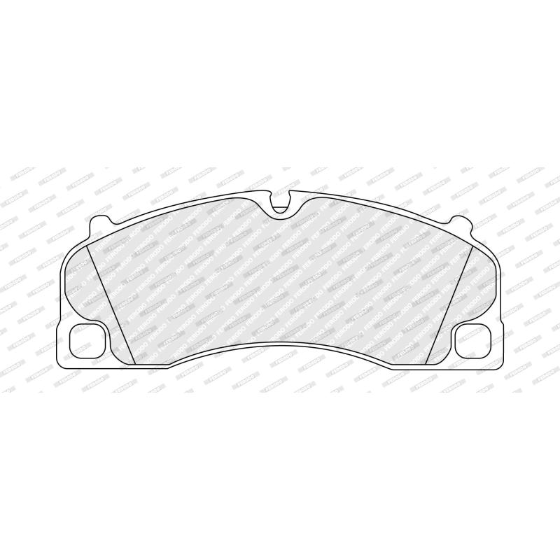 Jeu de 4 plaquettes de frein avant FERODO FDB5436 - Visuel 2
