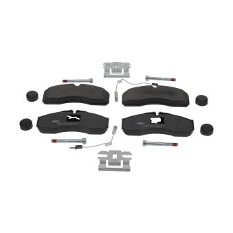 Jeu de 4 plaquettes de frein avant FERODO