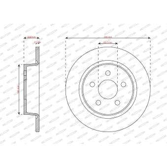 Jeu de 2 disques de frein avant FERODO DDF3123