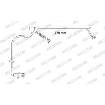 Contact d'avertissement, usure des plaquettes de frein FERODO FAI169