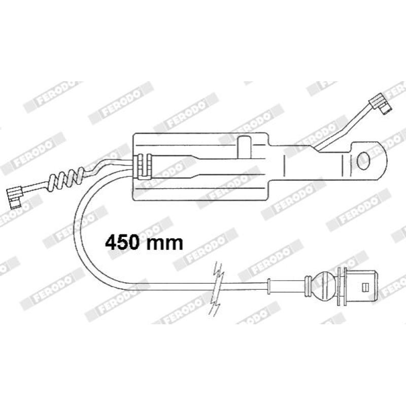 Contact d'avertissement, usure des plaquettes de frein FERODO FAI166 - Visuel 2
