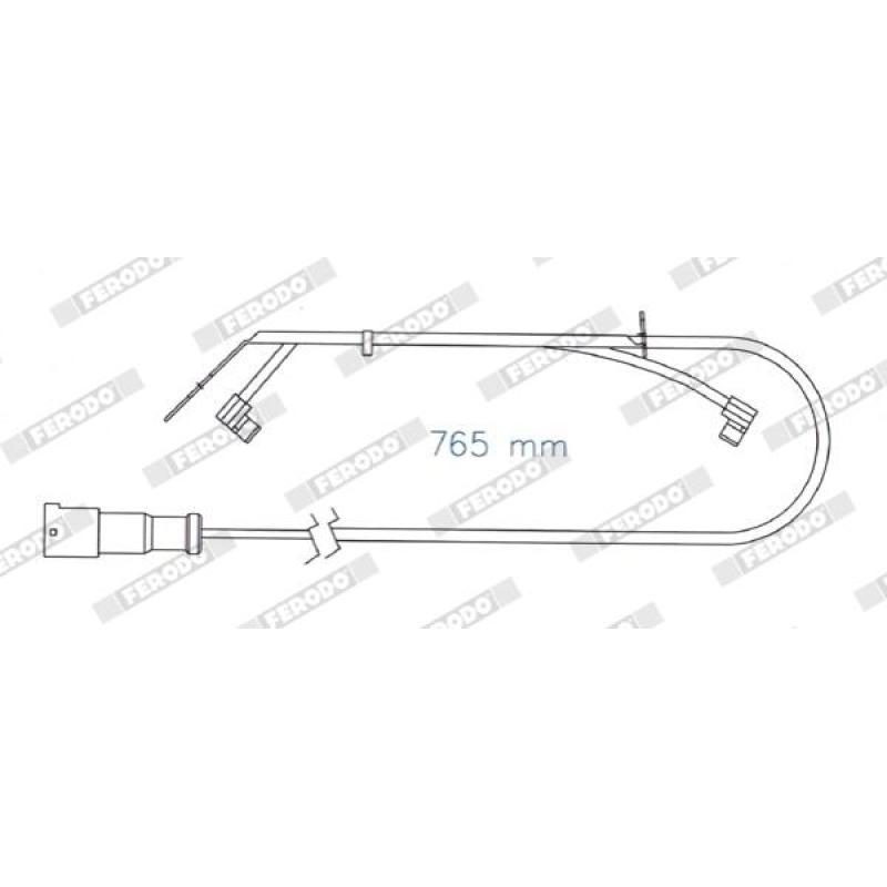 Contact d'avertissement, usure des plaquettes de frein FERODO FAI174 - Visuel 2