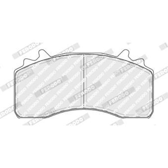 Jeu de 4 plaquettes de frein avant FERODO FCV4419