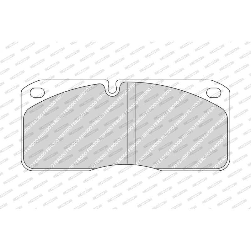 Jeu de 4 plaquettes de frein arrière FERODO FCV733 - Visuel 1
