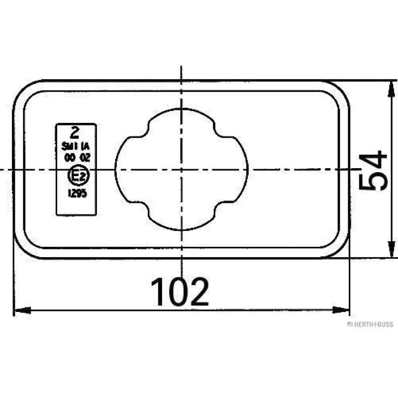 Feu latéral HERTH+BUSS ELPARTS 82710143 - Visuel 3