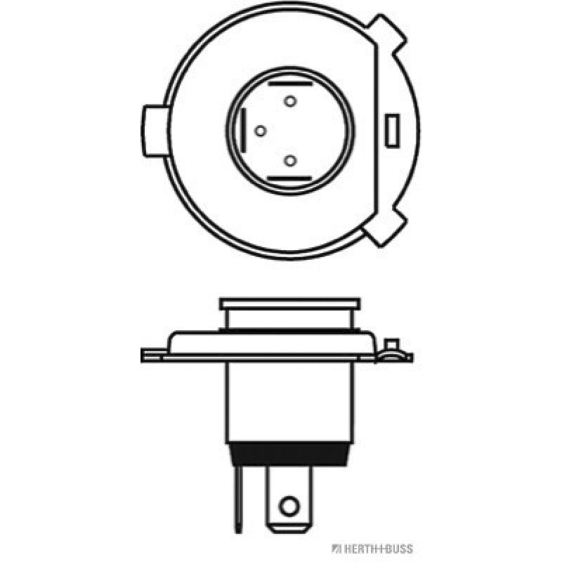 Ampoule, projecteur longue portée HERTH+BUSS ELPARTS 89901050 - Visuel 1