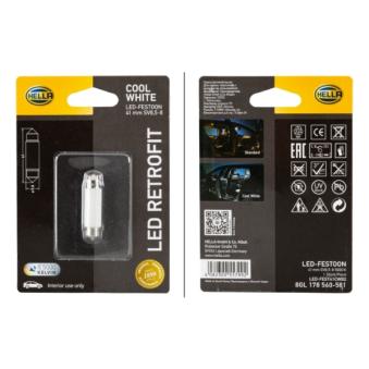 Ampoule, éclairage intérieur HELLA 8GL 178 560-581