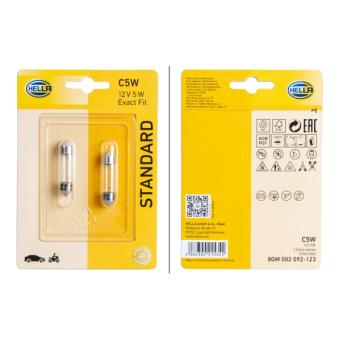 Ampoule, feu de stationnement/de position HELLA 8GM 002 092-123