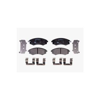 Jeu de 4 plaquettes de frein avant HELLA 8DB 355 032-081