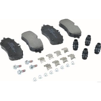 Jeu de 4 plaquettes de frein arrière HERTH+BUSS JAKOPARTS