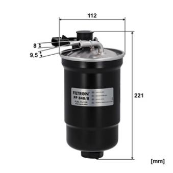 Filtre à carburant FILTRON PP 848/8