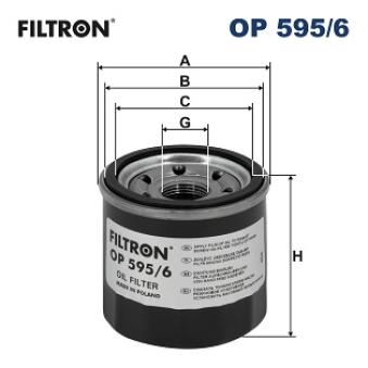 Filtre à huile FILTRON OP 595/6