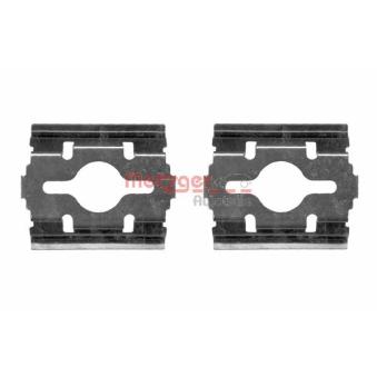 Kit d'accessoires, plaquette de frein à disque METZGER 109-1657