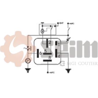 Relais, intervalle d'essuyage SEIM 105370