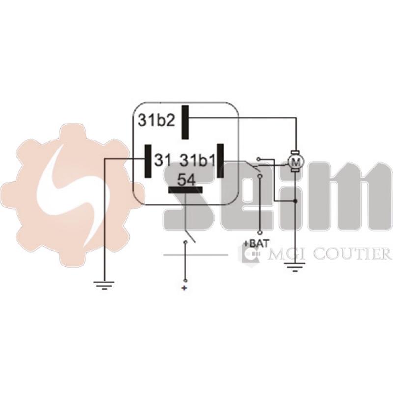 Relais, intervalle d'essuyage SEIM 105376 - Visuel 1