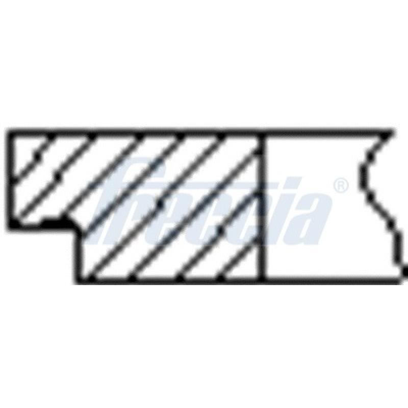 Jeu de segments de pistons FRECCIA FR10-112000 - Visuel 1