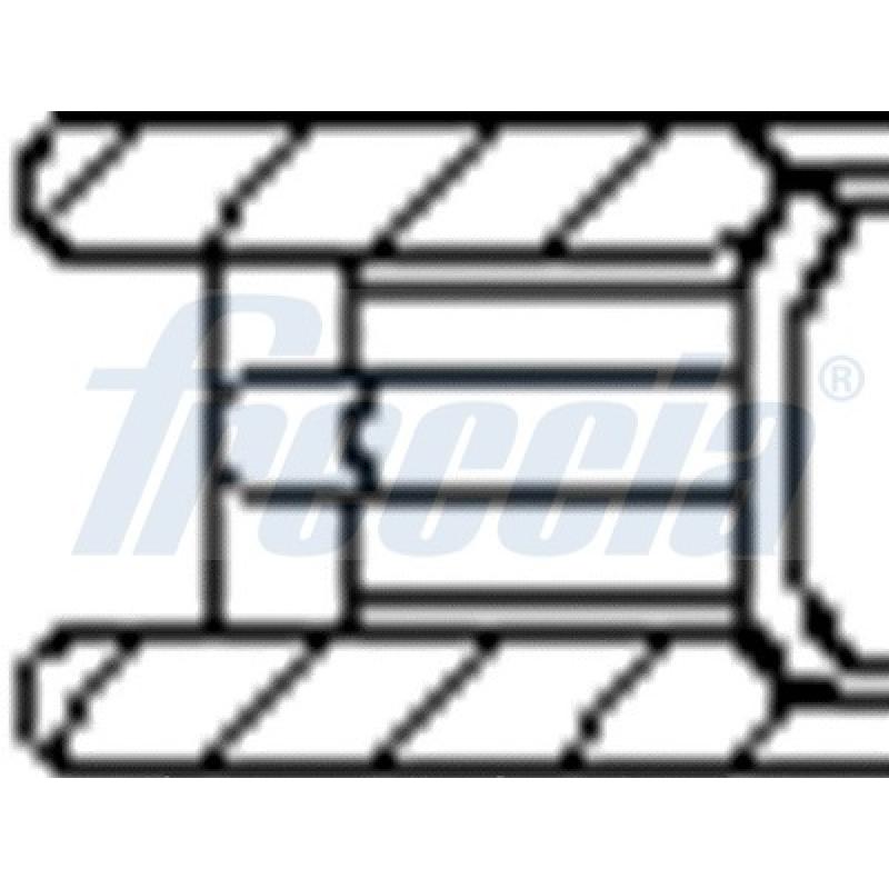 Jeu de segments de pistons FRECCIA FR10-112000 - Visuel 2