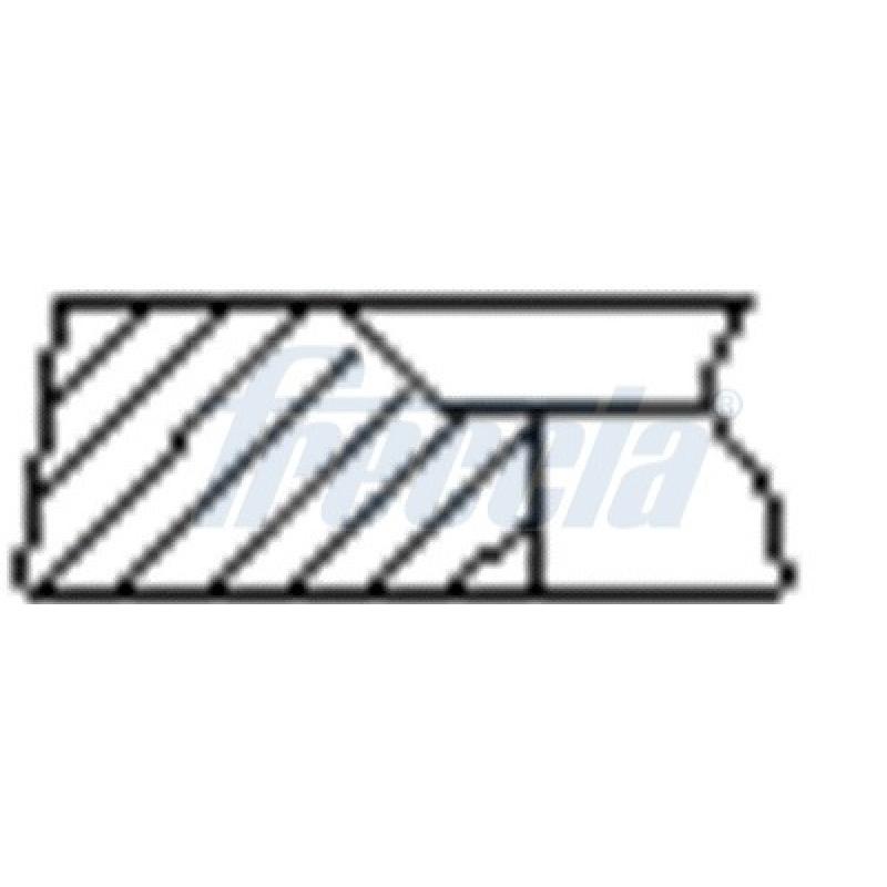 Jeu de segments de pistons FRECCIA FR10-511300 - Visuel 1