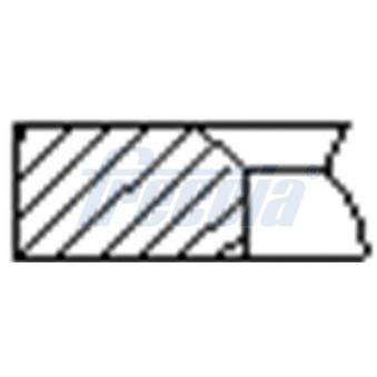 Jeu de segments de pistons FRECCIA FR10-764800