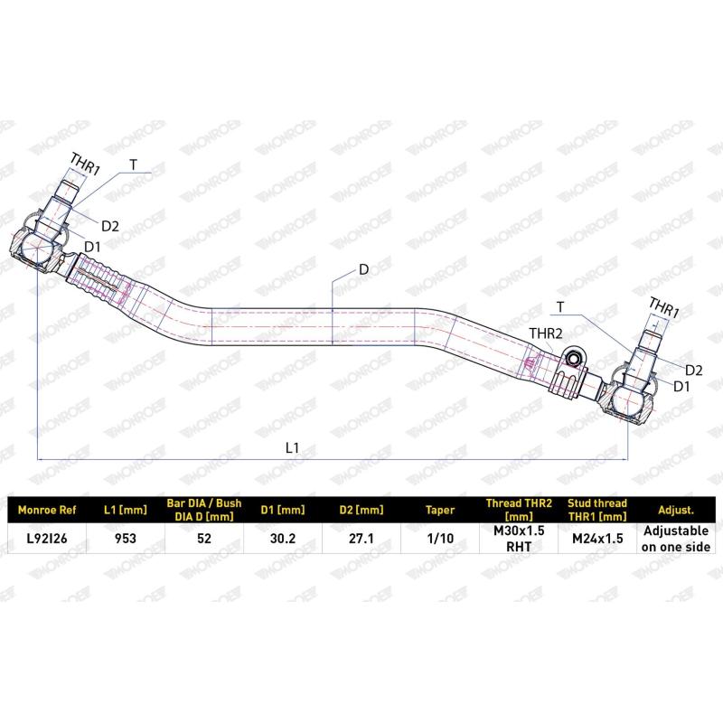 Barre de direction MONROE L92I26 - Visuel 1