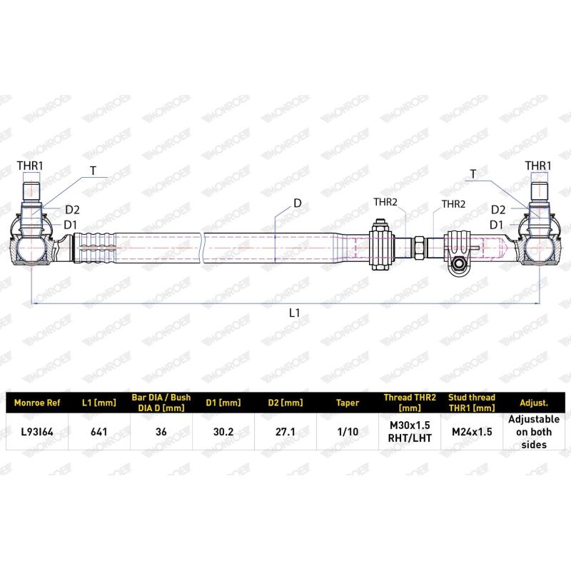 Barre de connexion MONROE L93I64 - Visuel 1