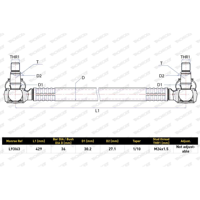 Barre de connexion MONROE L93I63 - Visuel 1