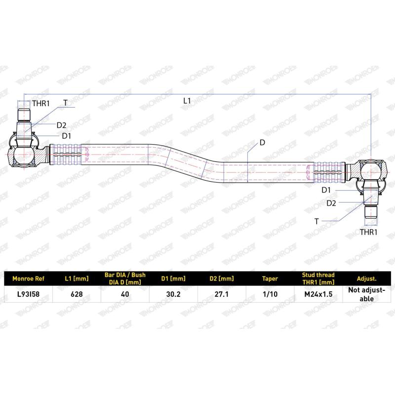 Barre de direction MONROE L93I58 - Visuel 1