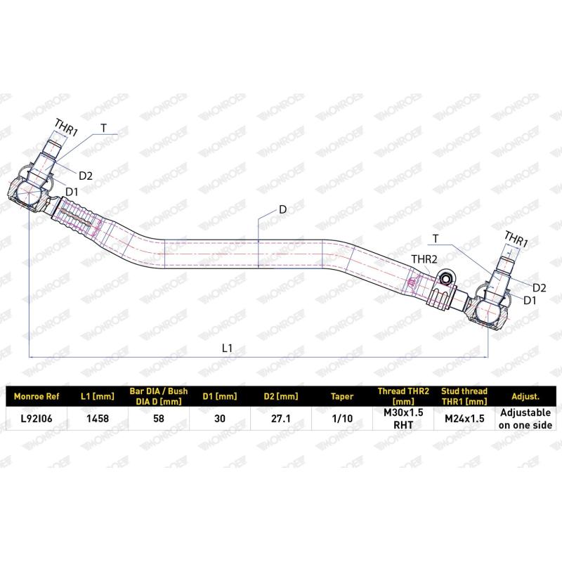 Barre de connexion MONROE L92I06 - Visuel 1