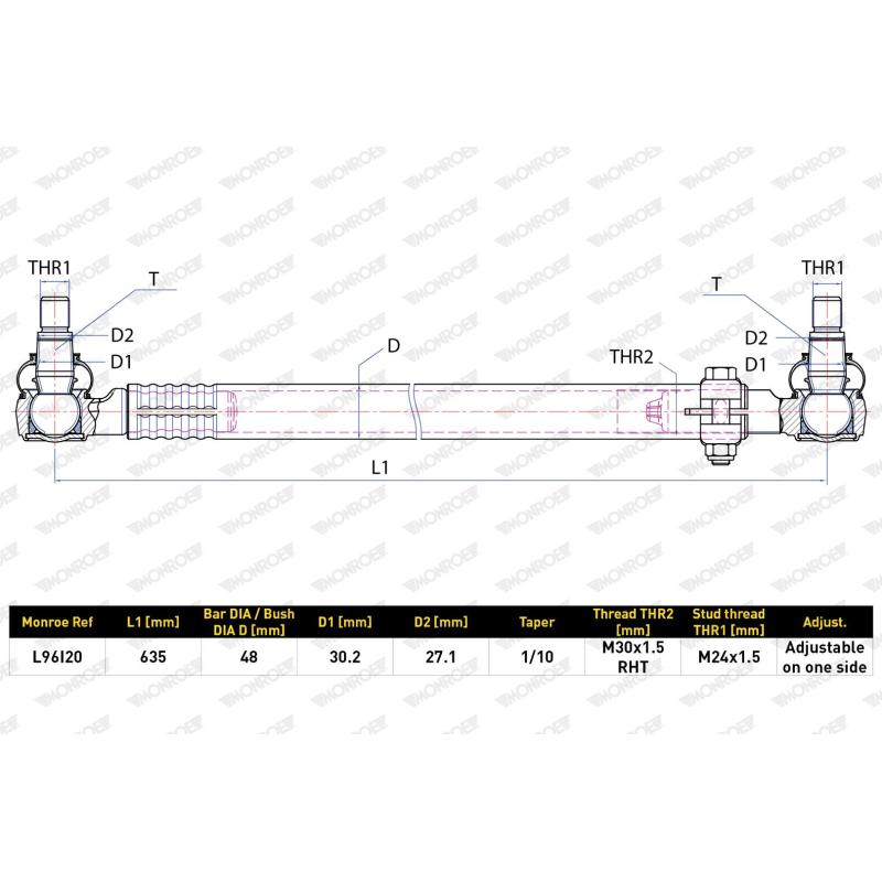 Barre de connexion MONROE L96I20 - Visuel 1