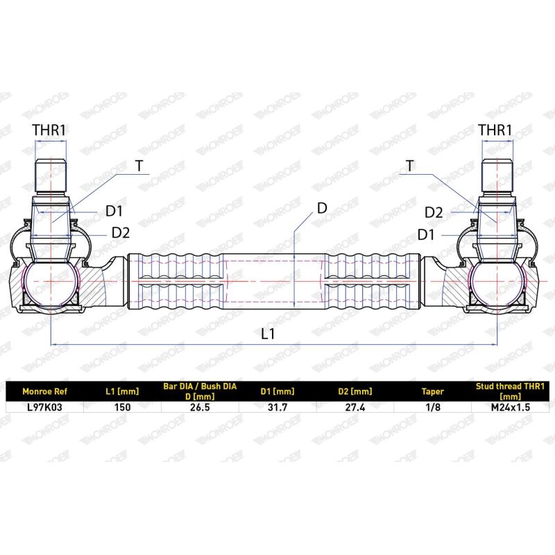 Barre de connexion MONROE L97K03 - Visuel 1