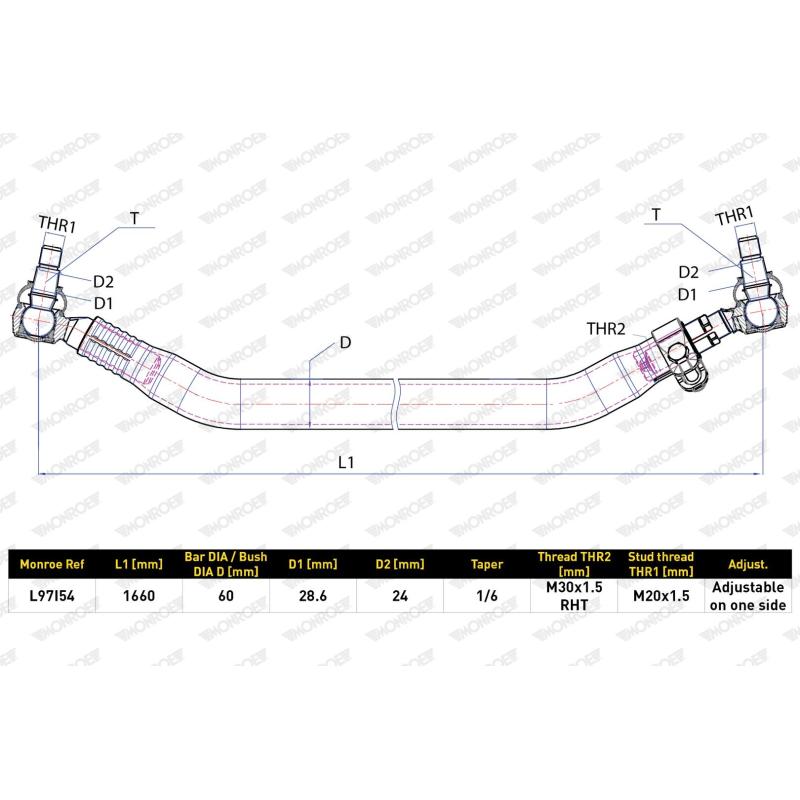 Barre de connexion MONROE L97I54 - Visuel 1