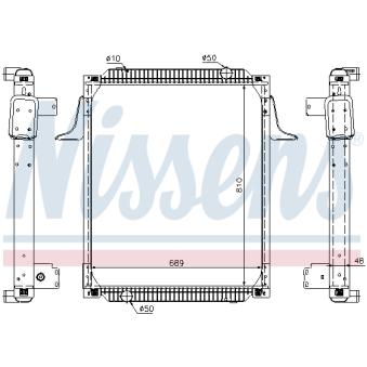 Radiateur, refroidissement du moteur NISSENS 67257