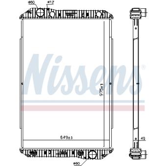 Radiateur, refroidissement du moteur NISSENS