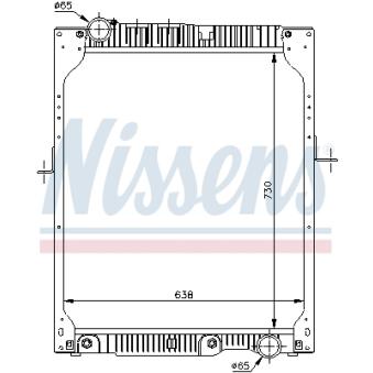 Radiateur, refroidissement du moteur NISSENS 62643A