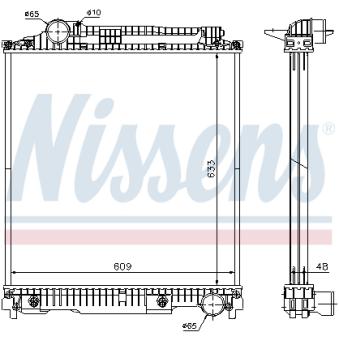 Radiateur, refroidissement du moteur NISSENS 626470
