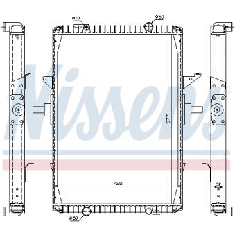 Radiateur, refroidissement du moteur NISSENS 63775A