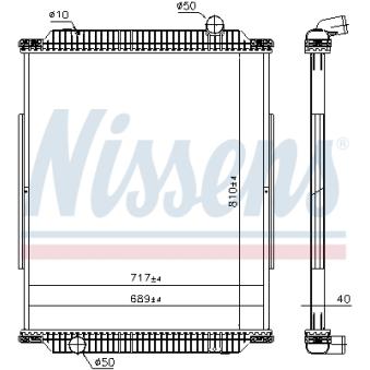 Radiateur, refroidissement du moteur NISSENS 637890