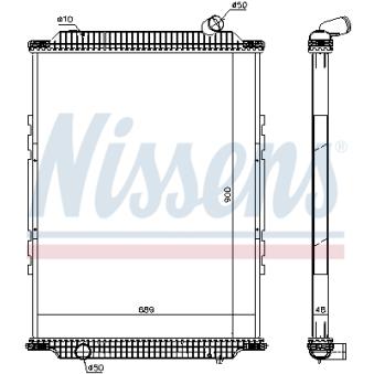 Radiateur, refroidissement du moteur NISSENS 6378920