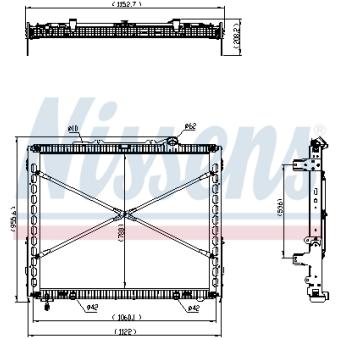 Radiateur, refroidissement du moteur NISSENS
