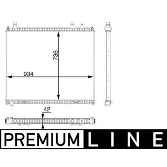 Radiateur basse température, intercooler MAHLE CR 104 000P
