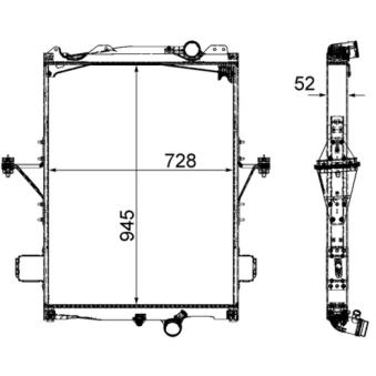 Radiateur, refroidissement du moteur MAHLE CR 2096 000P