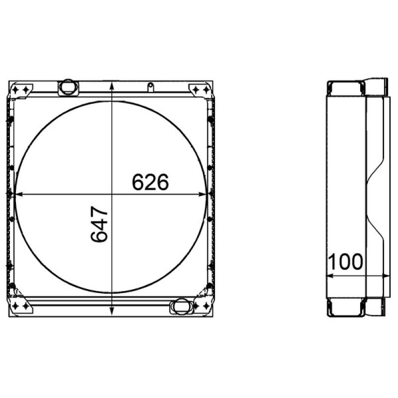 Radiateur, refroidissement du moteur MAHLE CR 2182 000P - Visuel 2