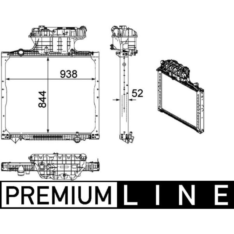 Radiateur, refroidissement du moteur MAHLE CR 1167 000P - Visuel 1
