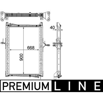 Radiateur, refroidissement du moteur MAHLE CR 1160 000P