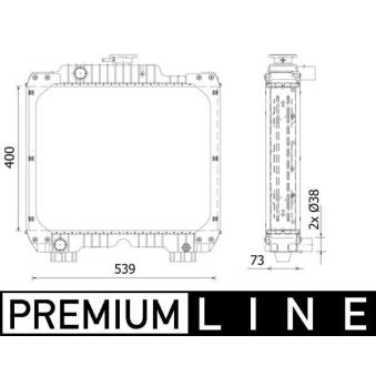 Radiateur, refroidissement du moteur MAHLE CR 2290 000P