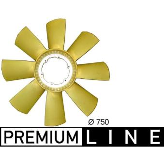 Roue du souffleur, refroidissementdu moteur MAHLE CFW 69 000P