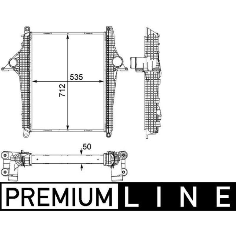 Intercooler, échangeur MAHLE CI 147 000P - Visuel 1